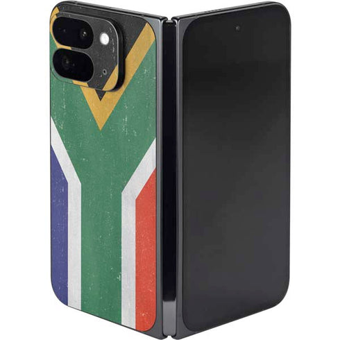 South Africa Flag Distressed Google Pixel 9 Pro Fold Skin
